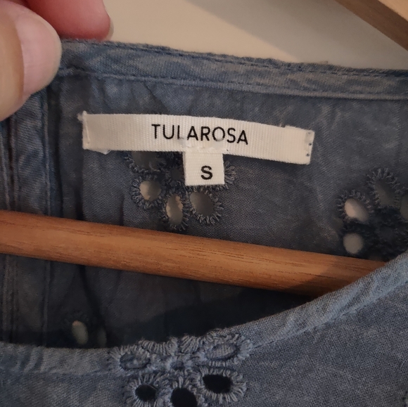 Tularosa Melinda Eyelet Lace Mini Dress - Missing Sash - Picture 8 of 16